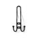 Hook furniture tundra TKT002 Light, three -rod, black