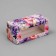 Box for Makarun, confectionery packaging "Flowers", 12 x 5.5 x 5.5 cm