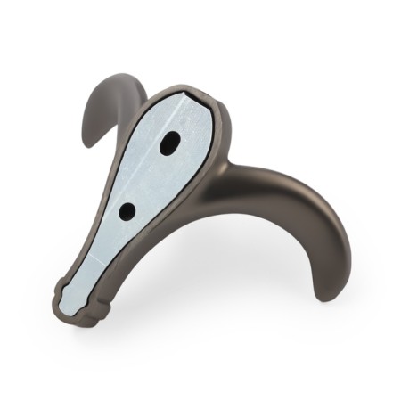 Furniture hook CAPPIO CLOWN, two -rod, zinc, color graphite-5