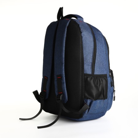 Youth backpack with lightning, 6 pockets, blue color-3