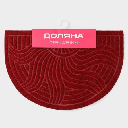 Mat with a moisture -drowning half -rounded without a trim “sun”, 40 × 60 cm, color mix-12