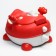 Children's pot "Dinosaurus", red color