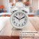 An alarm clock "Pennant", with backlight, D-9 cm, 17 x 11.5 cm, white