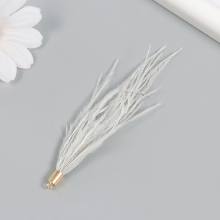 Decor for creativity Pen "Brush Ostrus" set 2 pcs gray 9x0.5 cm-2