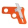 Tundra knife, for cutting edges, pistol form