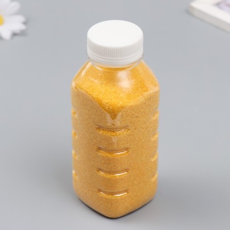 Color sand in bottles "Yellow" 500 grams mix