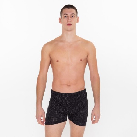 Male panties free with button, black color/rhombuses, size 54