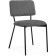 Stool on a metal frame Reparo Metal/Builder fabric, black/gray 48x55x77 cm