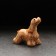 Porcelain figurine "American Cocker Spaniel", chocolate