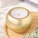 Candle "Shar" in the candlestick of gypsum smooth, 9.5x6.5cm, gold