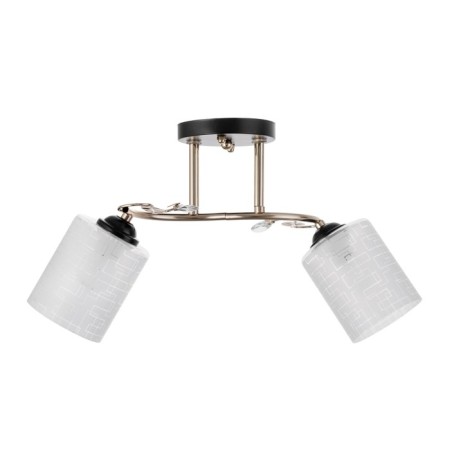 Chandelier 1188/2 E27 40W gold-black 48x15x24 cm-4