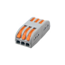 Construction and installation terminal of the passage Luazon Lighting, 32a, 0.08-4 mm2, phase-zero-earth