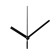 A set of 3 arrows for 50/70/77 mm clock, packing 10 pcs, black