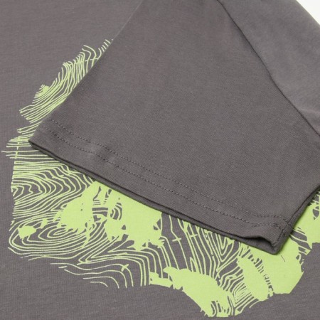 Male T-shirt "Explore More" color dark gray, size 56-2