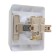 Roset SE "Study", 16 A, 250 V, built-in, with salary, curtains, lid, IP44, white, PC16-0444b