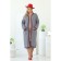 Cardigan female, size 58, gray color