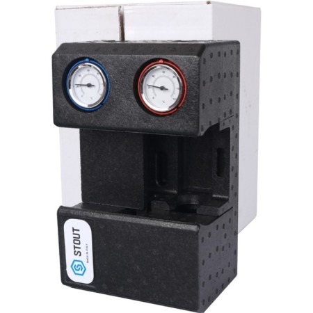 STOUT SDG-0001-002001 pumping group, straight circuit, 3/4 ", without a pump, in thermal insulation-3