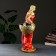 Figure with a pot "Girl with a basket" Red bronze, 1l / 30x64x32cm