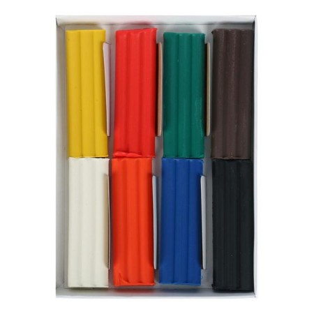 Soft plasticine (wax) calligrata, 8 colors, 120 g-1