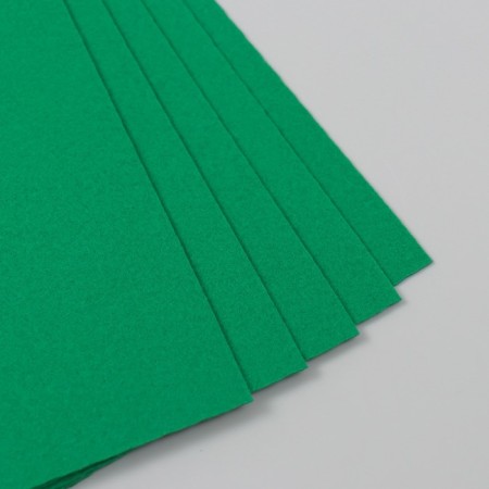 A set of felt 22x30 cm, 5 sheets, Korea, col. green-2