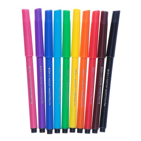 Fleeters 10 colors Koh-I-Noor 1002/10, cardboard packaging, euro suspension-2