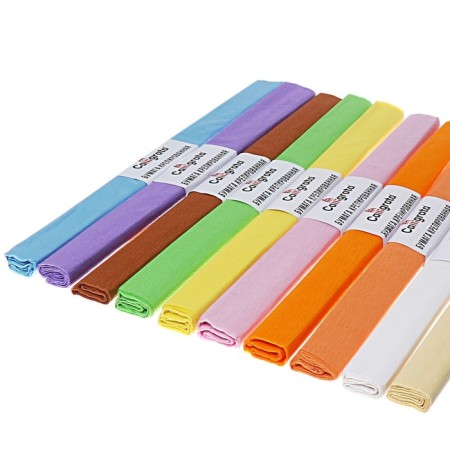 A set of paper mounted in a roll, 10 pieces/10 colors, 50 x 200 cm, 30 g/m2-2