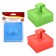 Culinary form with a cover cover “Square”, 9.5 × 9.5 cm, h = 4.5 cm, color mix