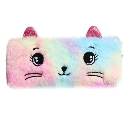 Penal School fur on the zipper Calligrata "cat", mix-6