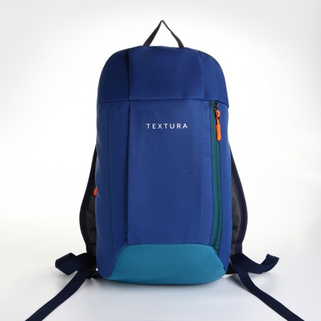 Sports' backpack on lightning, Textura, external pocket, blue color-3