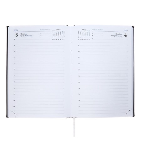 Dated 2024 diary a5 168 sheets of Nebraska, black-8