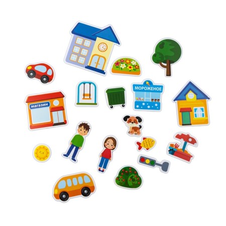Board game "Velcro plastic. Town ", 3+, in an envelope-5
