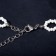 Choker "Pearl" embroidery, white color in silver, 30 cm