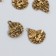 Decor for creativity Metal "Frog on a sheet" Bronze set 12 pcs 1.7x2.1 cm