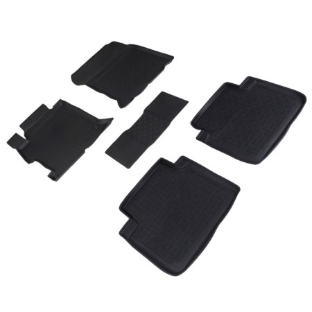 Rubber rugs with high side for Honda Accord IX, 2012-2018