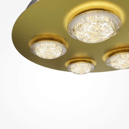 Ceiling Lamp Maytoni Mod361CL-L58BS3K, LED, 56 W, 600X600X102 mm, 1400 lm, 3000k, brass-1