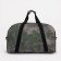 Road bag, textura, large size, green color/camouflage