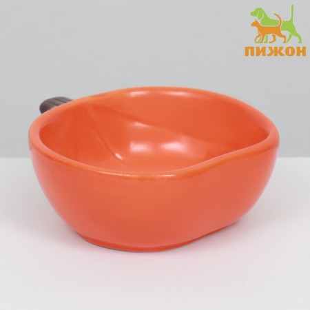 Ceramic bowl for rodents "pumpkin" 10 x 10 x 4.3 cm-1