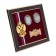 Panel Souvenir "In honor of recognition and respect" with coins