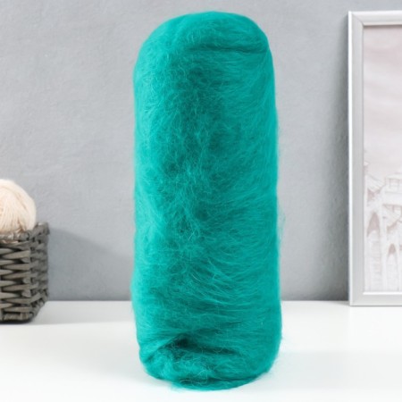 Fasting wool "cardoches" 100% half -toned wool 100g (041 emerald) mix