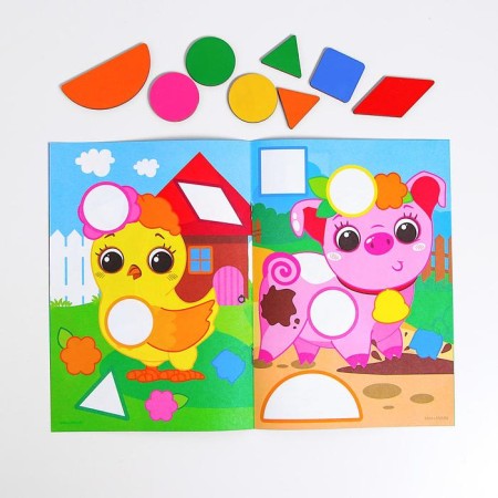 Mosaic for children according to the template "Favorite animals"-1