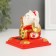 Plastic Plastic "White Mani-Neko in the Red Red robe" 8x8x8.2 cm