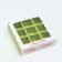 Box for 9 sweets with a shell "associated with love", 13.7 x 13.7 x 3.5 cm