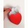 Mirror Heart (1) b/took 8.4*9.5cm/7.5*9cm leatherette/acrylic red package QF