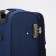 Small 20 suitcase, lightning department, code castle, 4 wheels, 2 outer pockets, blue color