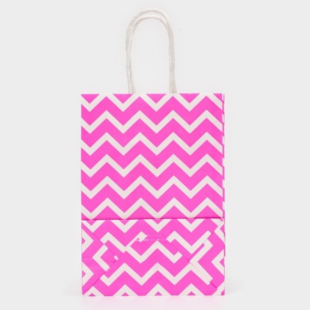 Craft package, pink, "broken lines", 21 x 15 x 8 cm-2