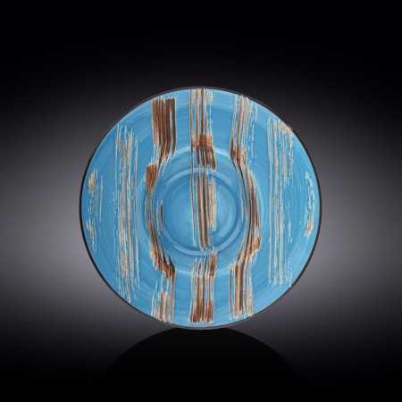 Deep plate Wilmax England Scratch, D = 25.5 cm, 1.5 L, Blue color