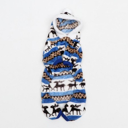 Kombinson "Deer" with a hood, size M (DS 30 cm, og 40 cm, Osh 30 cm), blue-7