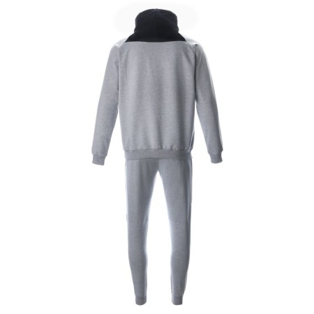 Male costume (sweatshirt/pants), black/gray melange, size 46 (m)-12