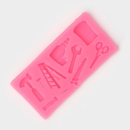 Mold "Tools", silicone, 10.5 × 5 × 1 cm, color mix-1