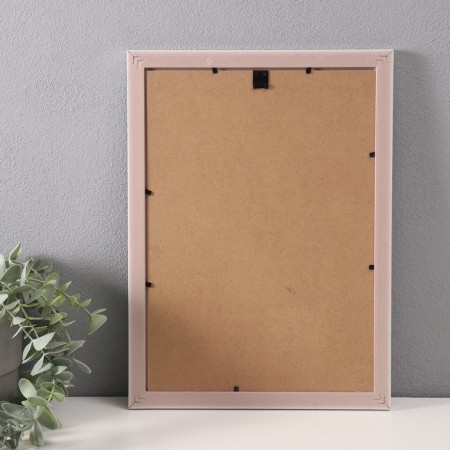 Photo frame Plastic format A4 "striped texture" olive, white 24x32.7 cm-2
